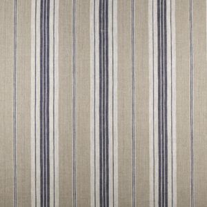 French Ticking Linen - Natural-White-Navy