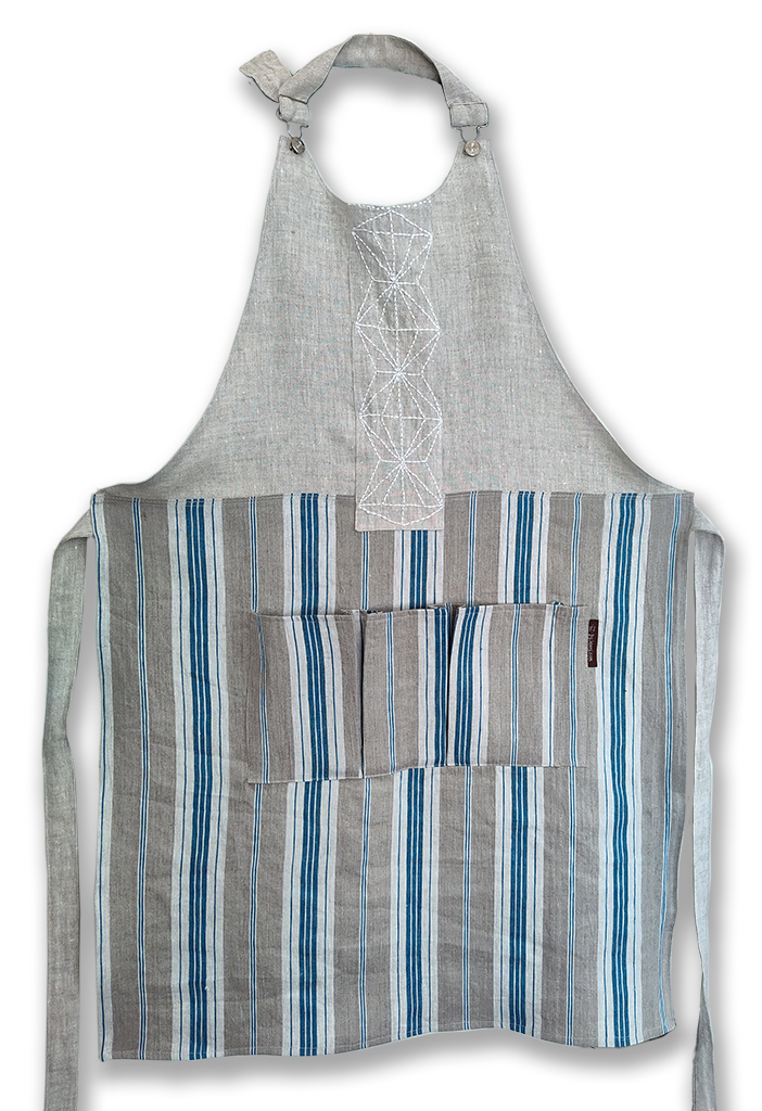 Durable Linen Apron for Makers and Gardeners