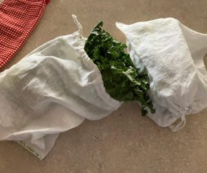 Produce Bags with Lettuce