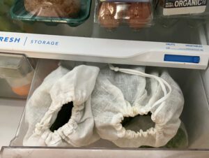 Make 2 produce bags with this sewing project kit.