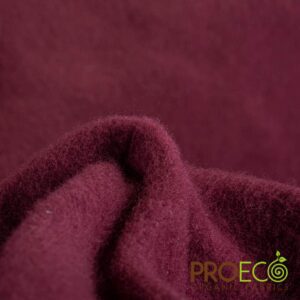 Cranberry Cotton Stretch Fleece