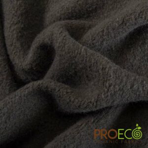 Charcoal Cotton Stretch Fleece