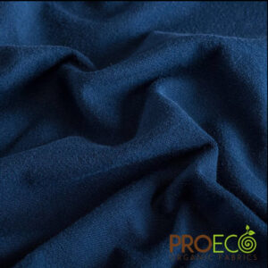 Navy Organic Cotton Stretch Fleece