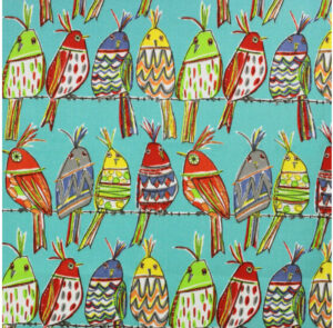 Birds on a Wire - Solarium Fabric