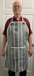 Good Clean Fun Apron - Bodacious - Grey Stripe