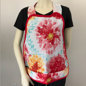 Bibiti Apron - Gardenias Red