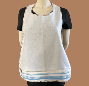 Linen Table Apron with Crumb Catcher