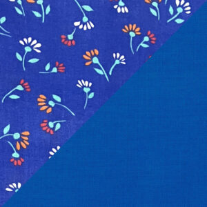 Dab Flowers on Blue