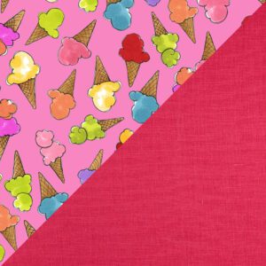 Ice Cream Cones on Bouganvilla Linen