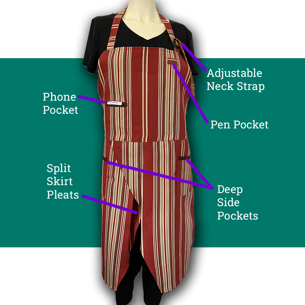 Bodacious - split skirt apron