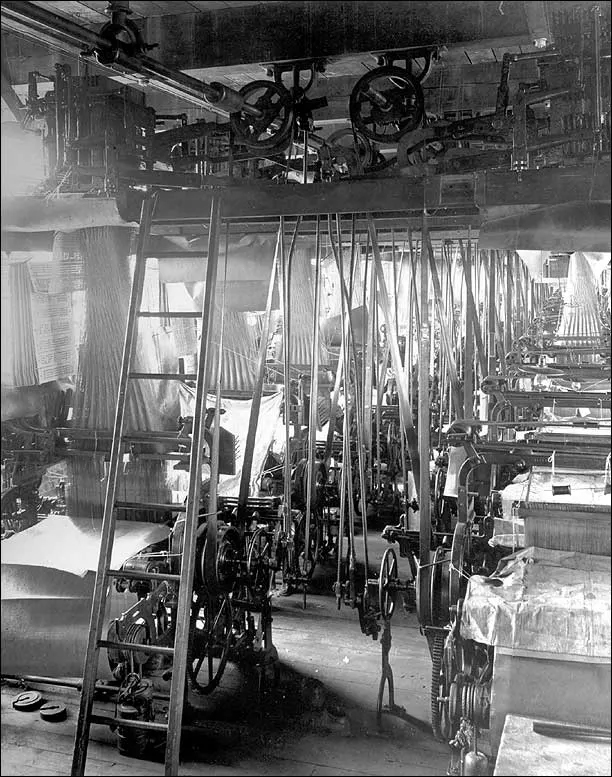Jacquard Silk Looms - circa 1900