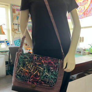 Upcycled Designer Messenger Bag - 30